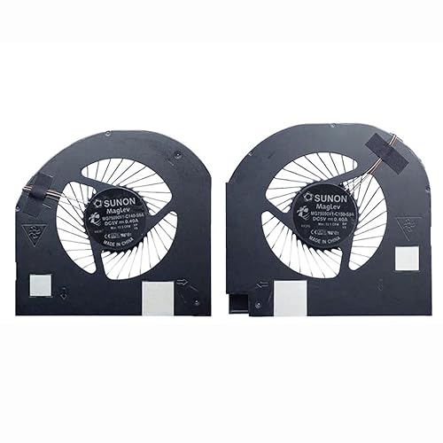 Fleshy Leaf New CPU+GPU Cooling Fan Replacement for DELL Precision 17 7730 M7730 7740 M7740 Series NS85C14-17G25 NS85C15-17G26 MG75090V1-C140-S9A