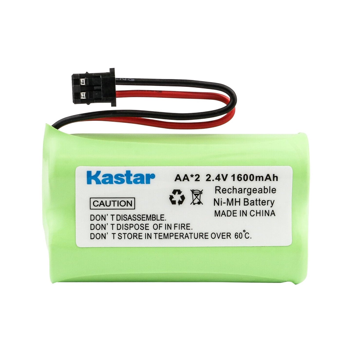 Kastar 3-Pack AAX2 2.4V 1600mAh MSM Plug Ni-MH Rechargeable Battery for Uniden BT1007 BT-904 BBTY0700001 CEZAi2998 DCX150 DECT1500 D1484 Panasonic