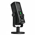 FIFINE USB-Podcast-Condenser-Microphone for Studio-Recording/Computer-Streaming, Desktop-Metal-Mic for YouTube Music Vocal Creation, with Monitor-Mix