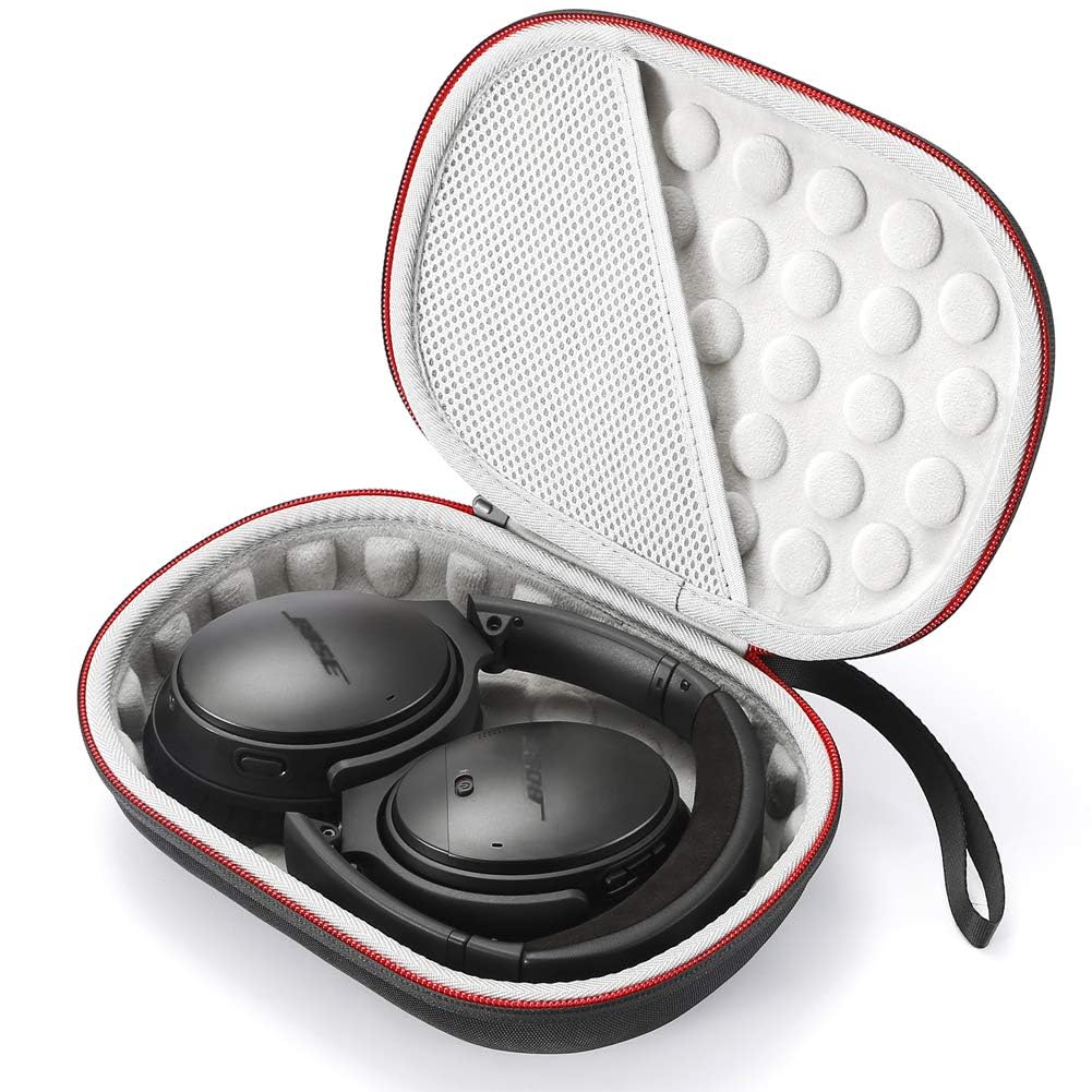 Hard Case for Bose QuietComfort 35 (Series II), QC35, QC25, QC15 Wireless Headphones Accessories. Travel Carrying Storage Bag - Black