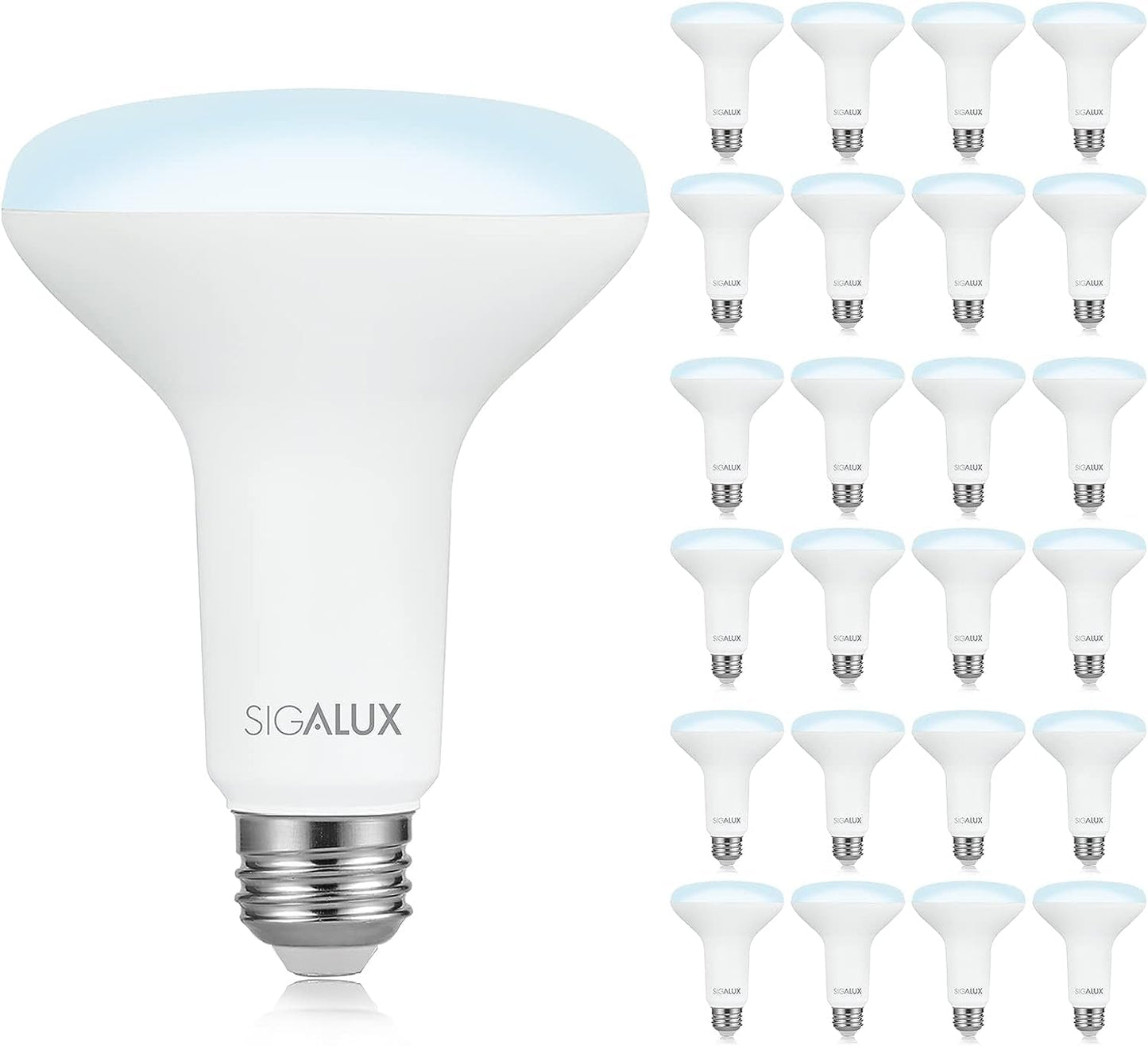 Sigalux LED Flood Lights Indoor, BR30 LED Bulb 65W Equivalent, Dimmable Recessed Light Bulbs 650LM 5000K Daylight Can Light Bulbs, E26 Base Bulged