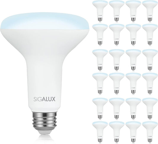 Sigalux LED Flood Lights Indoor, BR30 LED Bulb 65W Equivalent, Dimmable Recessed Light Bulbs 650LM 5000K Daylight Can Light Bulbs, E26 Base Bulged