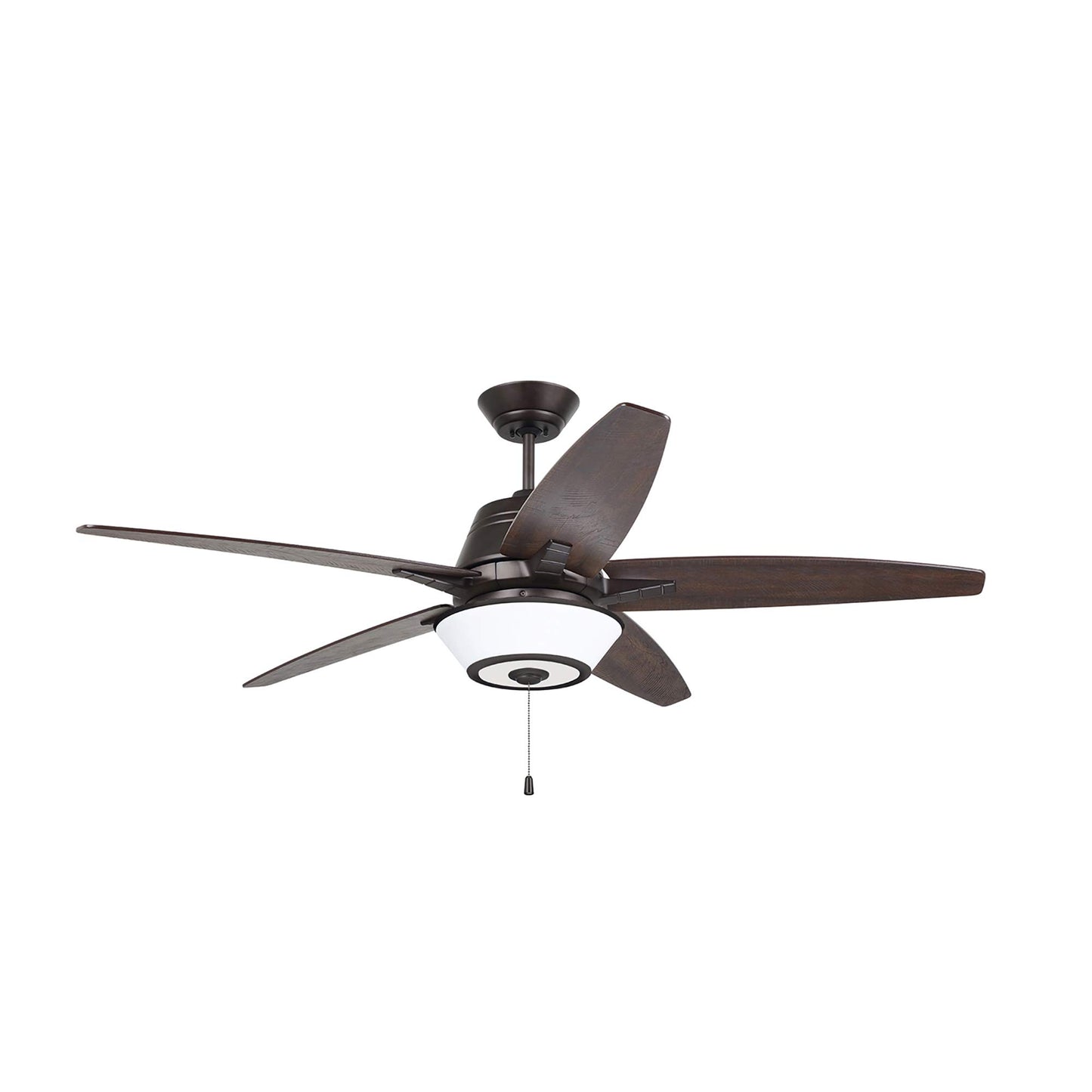 Luminance kathy ireland HOME Euclid Ceiling Fan with 4-Speed Wall Control | Light Kit Adaptable | 56 Inch Modern Fixture with 4 Reversible Blades, Oil