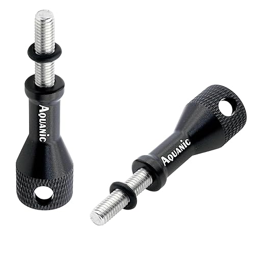 Aquanic Aluminum Alloy Thumbscrew, Tool-Free Camera Replacement Thumb Screw Screw Bolt with Spacer for Gopro Hero 13/12/11/10/9/8/7/6/5/4/3+, DJI