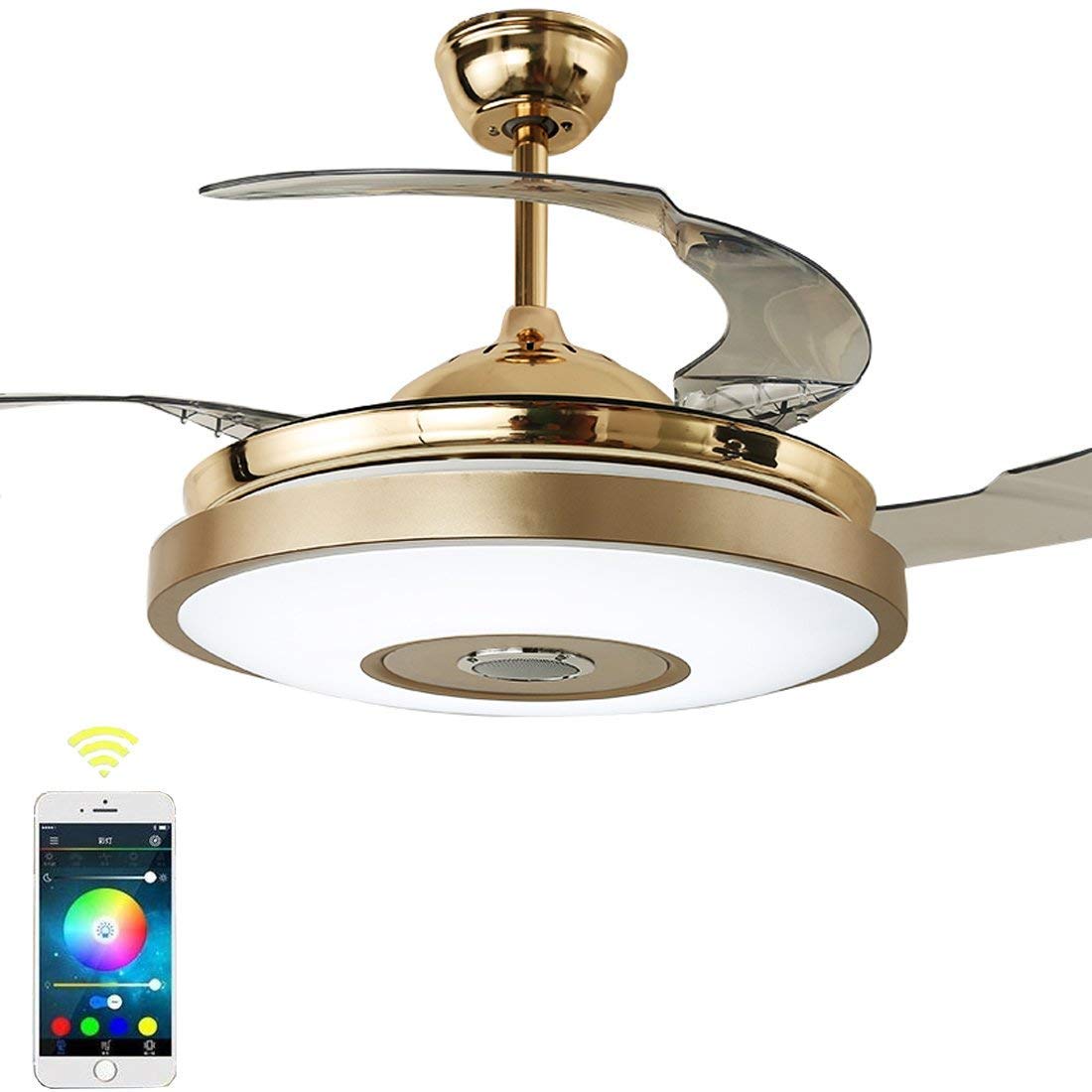 Saffbie 42 Inch Smart Ceiling Fan with Bluetooth Speaker