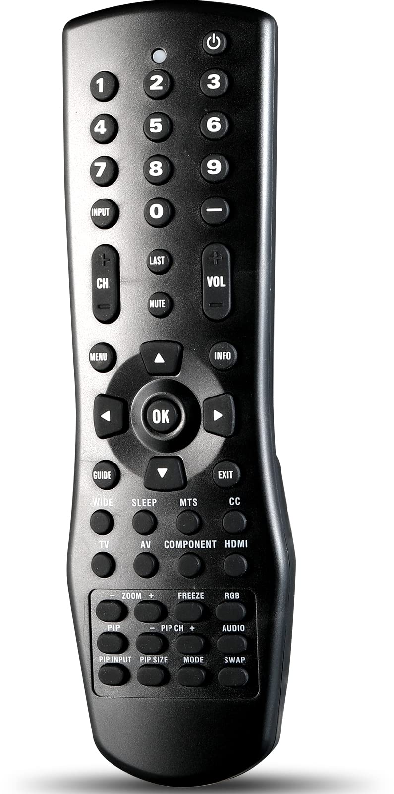 VR1 Universal Replacement Remote Control for Vizio LCD and Plasma TV