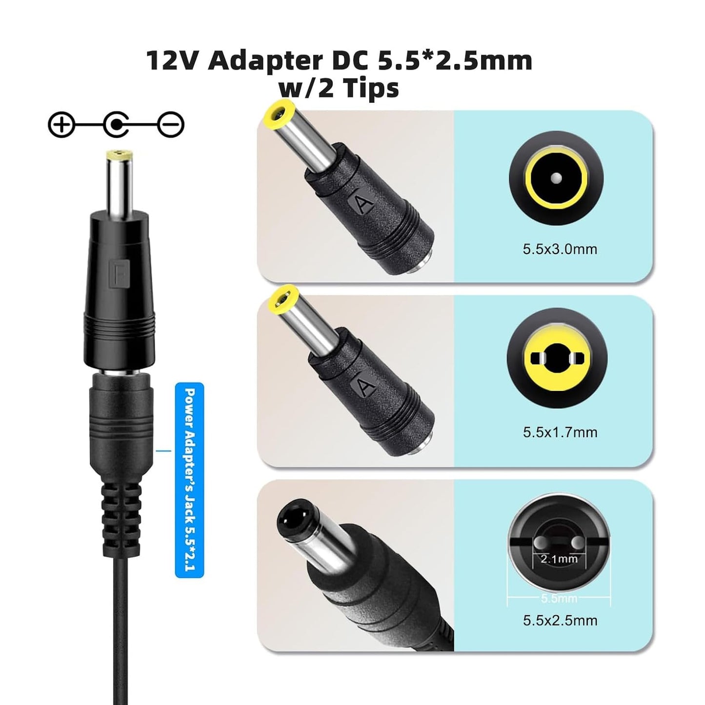 12V AC/DC Casio Keyboard Charger Power Adapter Compatible for Casio Keyboard WK-1600 WK-1800 WK-1630 WK-3000 WK-3000D WK-3200 WK-3300 WK-3500 WK-3800…