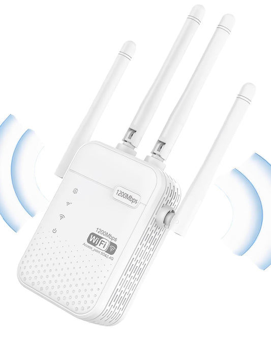 Net Booster, Netboost pro WiFi Extender 2024, Signal Booster Repeater for Home & Outdoor, WiFi Range Extender 1200Mbps(8999sq.ft),WiFi 2.4&5GHz Dual