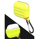 HALLEAST for AirPods 3 Case Waterproof, Front LED Visible & Support Wireless Charging, Protective Silicone Case Cover Compatible with for Apple
