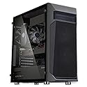 Zalman Z1 Plus ATX Mid-Tower PC Case - Tempered Glass Side Panel - 3 x 120mm Fans Pre-Installed - 5.25" ODD Support - USB 3.0 - Desktop Computer