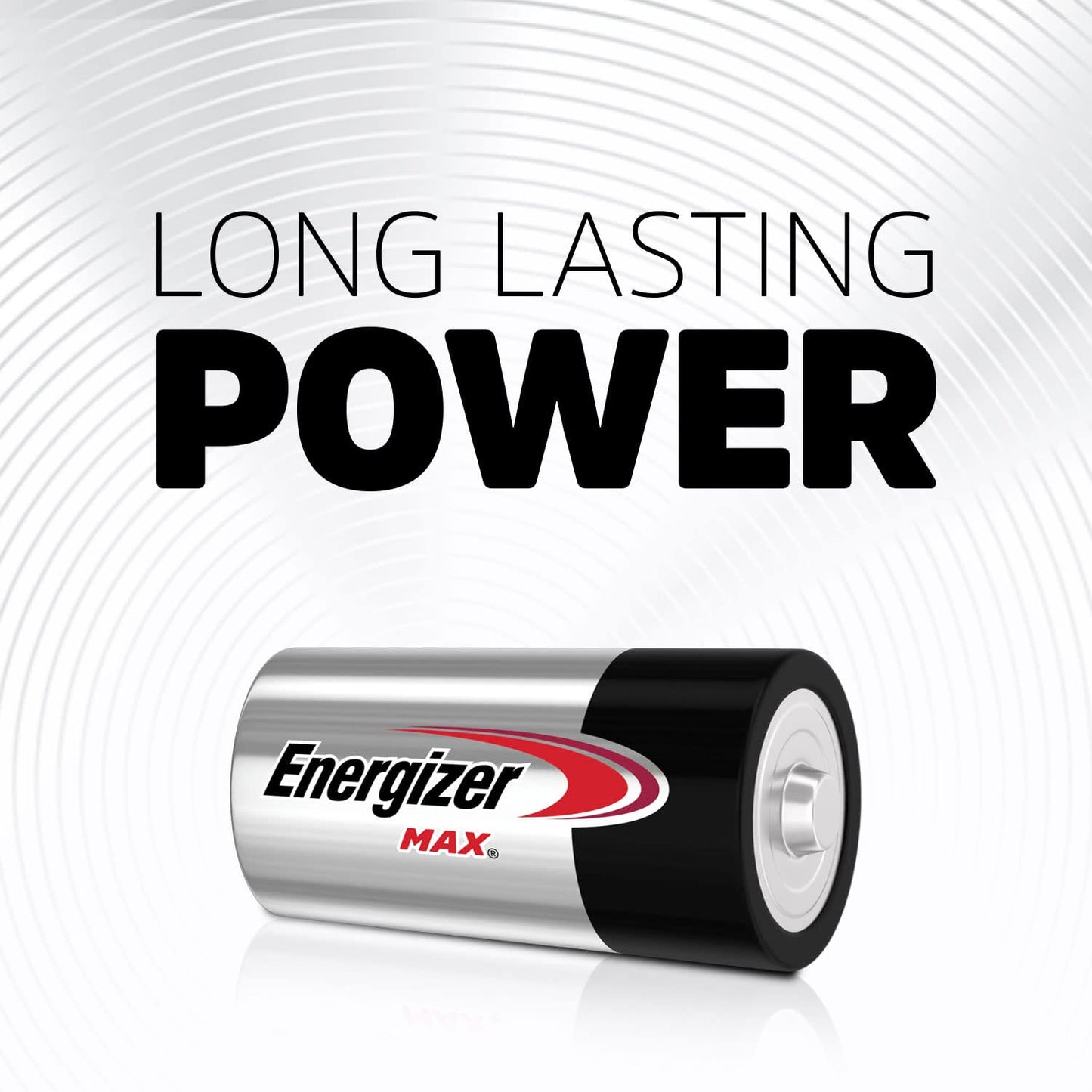 Energizer 30039800039768 Max C Batteries, Premium Alkaline C Cell Batteries (4 Battery Count), Silver
