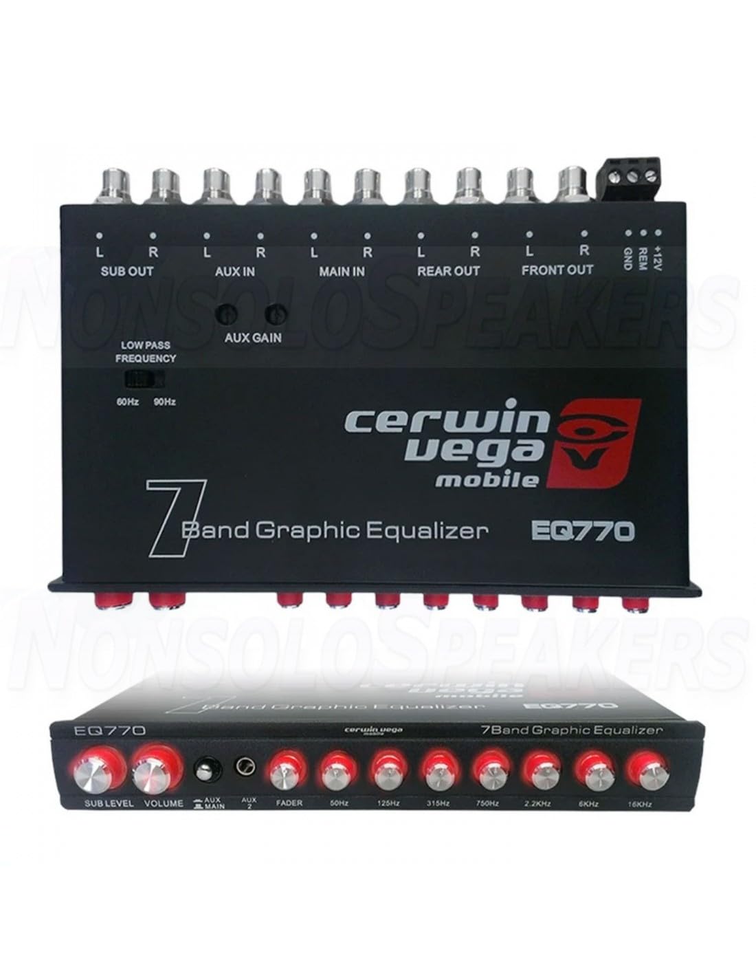 Cerwin-Vega EQ770 7-Band Parametric Equalizer with Auxiliary Input