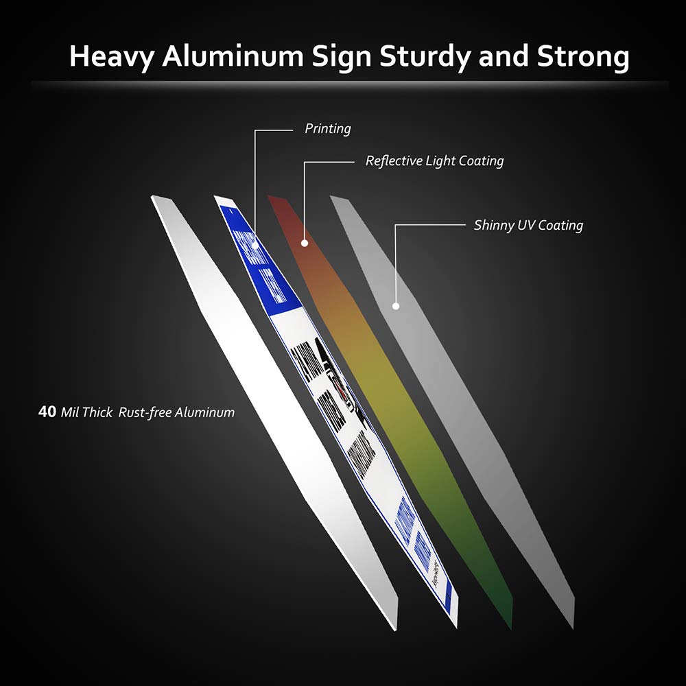 Sheenwang 2-Pack Security Camera Sign, Video Surveillance Signs Outdoor, UV Printed 40 Mil Rust Free Aluminum 10 X 10 in, Weatherproof and Heavy Duty