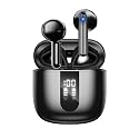 JBES Bluetooth Earbuds Wireless Headphones, 60H Deep Bass Ear Buds with 4 Noise Cancelling Microphone, IP5 Waterproof Earphones for iPhone Android