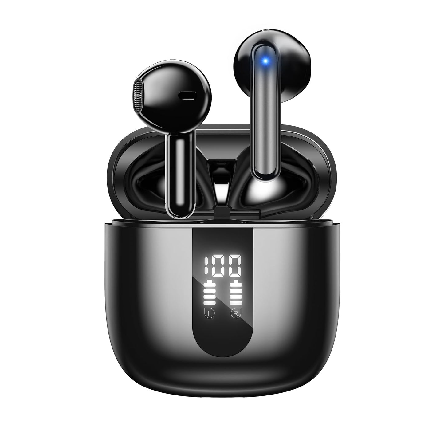 JBES Bluetooth Earbuds Wireless Headphones, 60H Deep Bass Ear Buds with 4 Noise Cancelling Microphone, IP5 Waterproof Earphones for iPhone Android