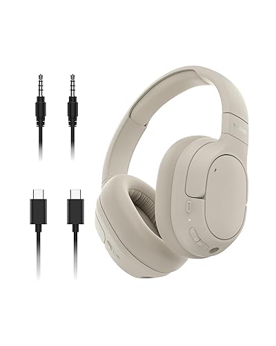 Belkin SoundForm Isolate Bluetooth Over-Ear Headphones - Hybrid Active Noise Cancelling Headphones - Wireless w/ 60H Playtime, Fast Charging…