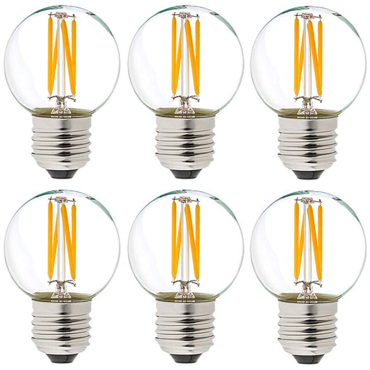 LiteHistory Dimmable G16.5 E26 Bulb,4w=40 watt Light Bulbs,Warm White 2700K