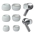 Replacement Earbuds Tips Silicone Ear Tips Compatible with Samsung Galaxy Buds 3 Pro Earbuds SML Size 3 Pairs White