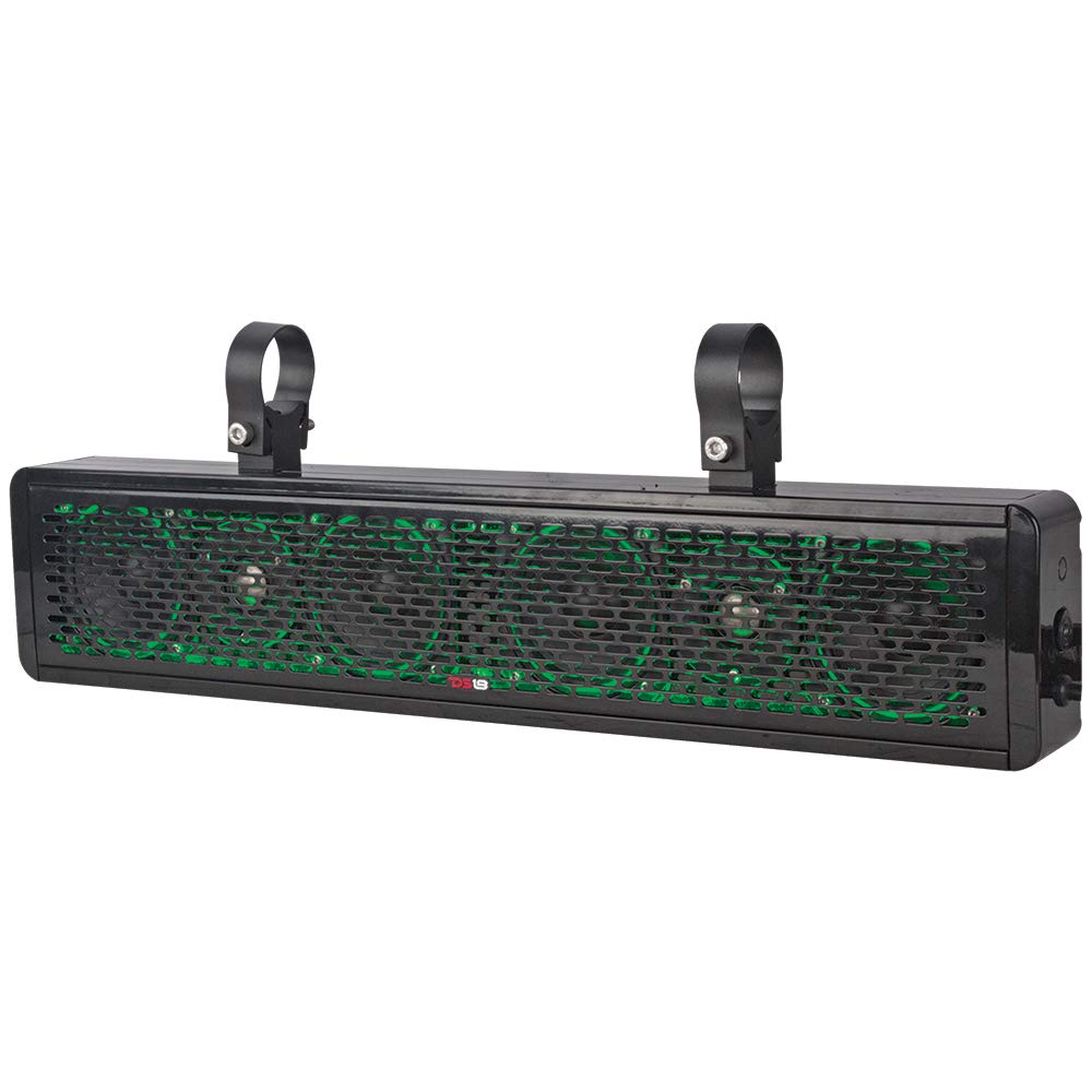 DS18 SBAR25 25 Inch Hydro Sound Bar 2-Way Waterproof Speaker System with Integrated RGB Lights 200 RMS 600 Watts Max - Ideal for ATV UTV SXS Marine