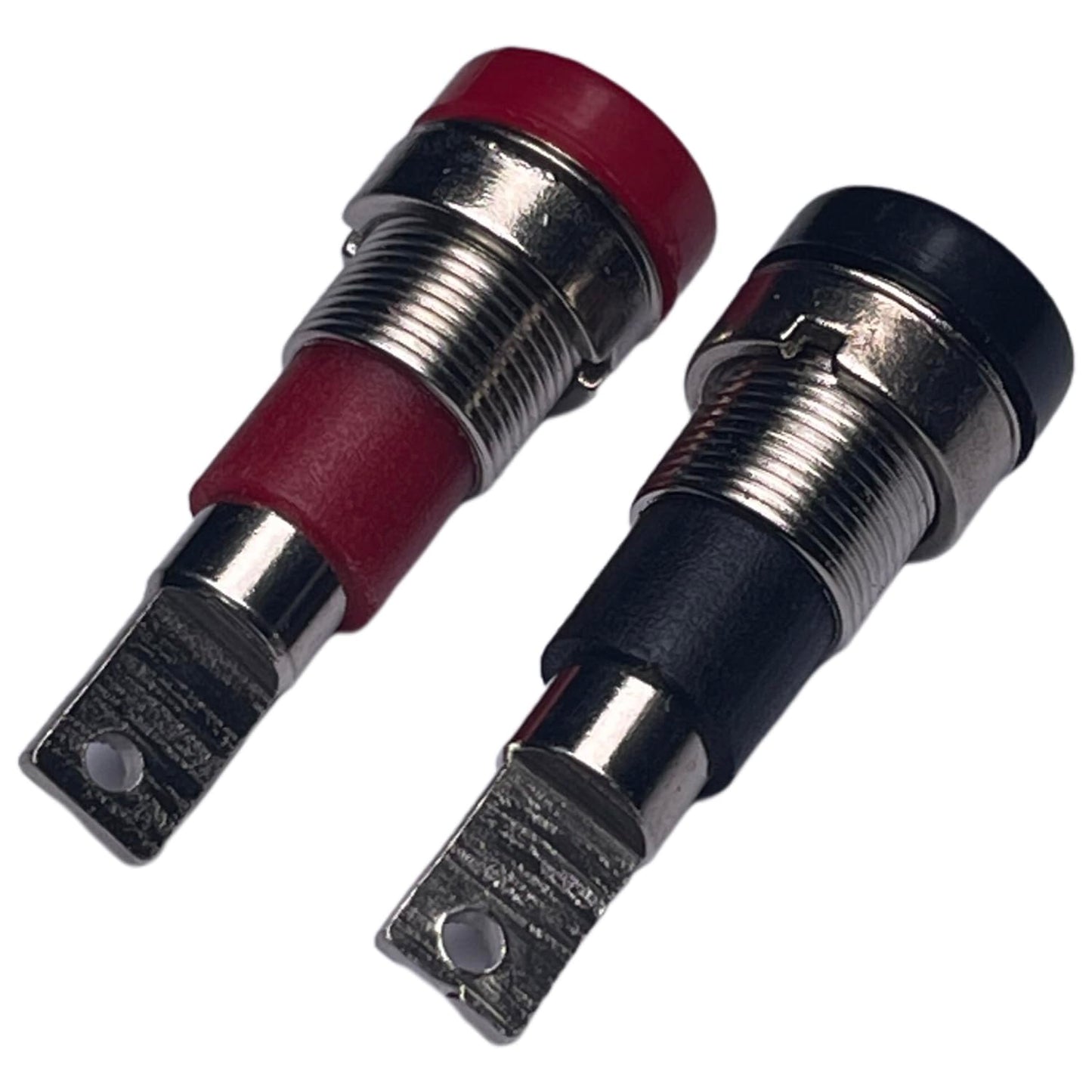 CESS Black and Red Banana Female Jack Socket - 4mm Banana Female Connector Panel/Chassis Mount Soldering Type (10 Pack)