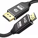 SIREG DP to HDMI Cable 1.5m/4.9FT, Support 4K Resolution, 1.4 4D Version,for Connection DisplayPort to HDMI Video Display Device