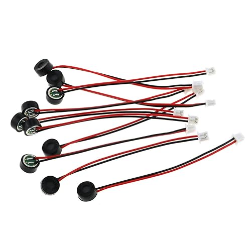 E-outstanding MIC Electret Condenser Microphone 10PCS 6027 High Sensitivity Remote Intelligent Speech Recognition Microphone With 2 Wire Leads and