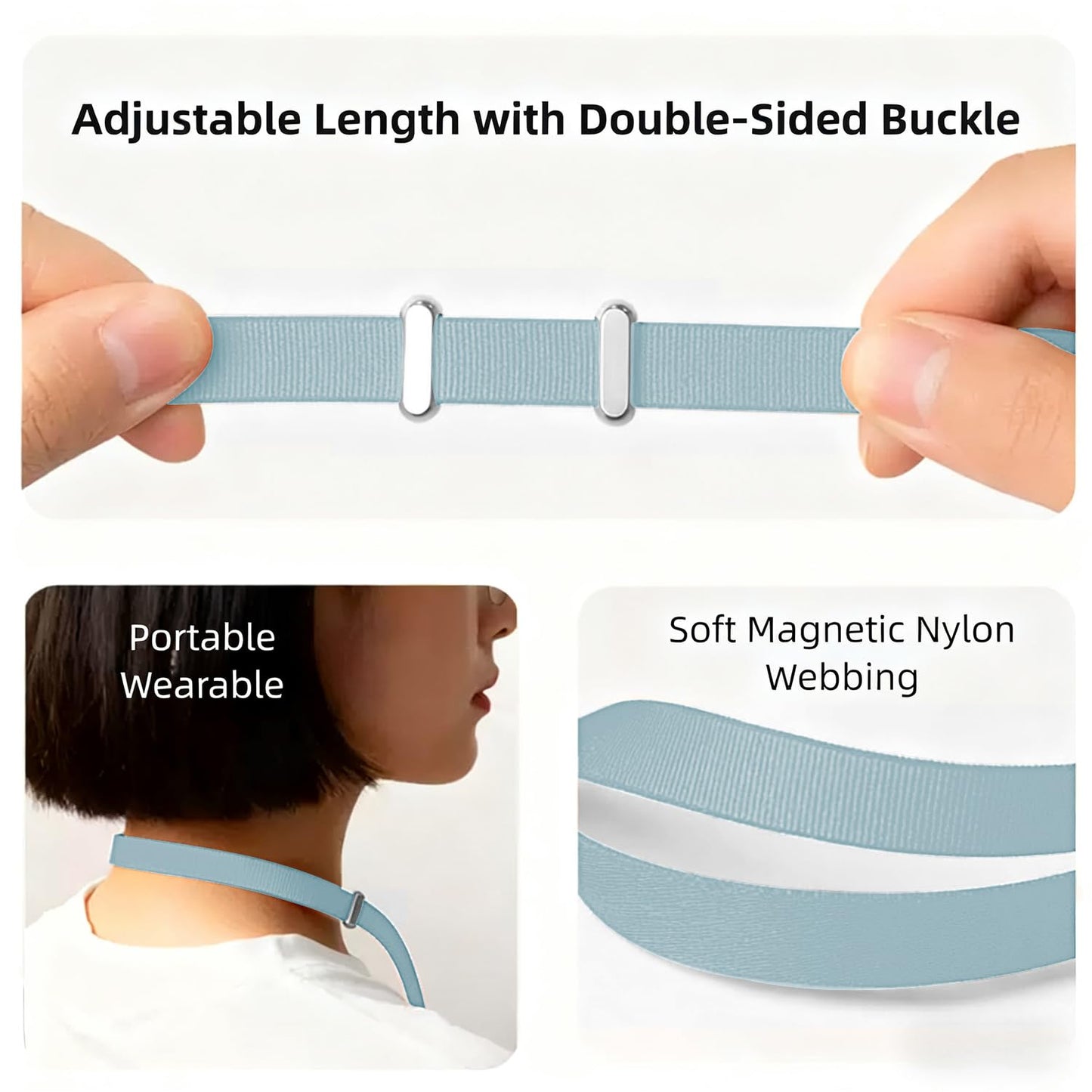 AntoFlash Magnetic Phone Lanyard Crossbody Strap with Phone Tab, Adjustable Neck Holder with Quick Release, Anti-Theft Detachable Phone Strap