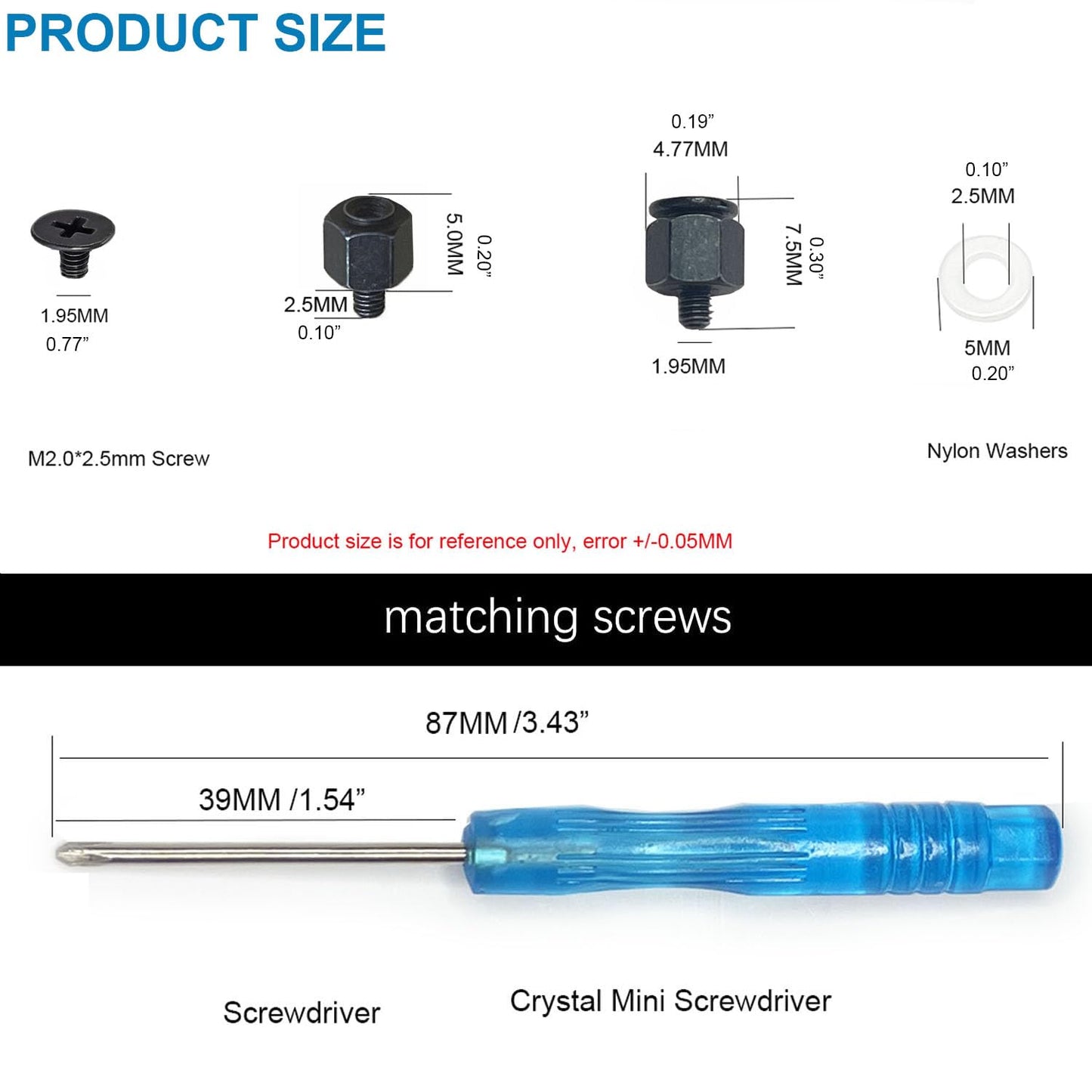 Awxlumv M.2 Screw Kit for ASUS Motherboard, Replacement M.2 SSD Mounting Screws with Standoffs, Screwdriver, 4 Sets Black, Compatible with NVMe NGFF