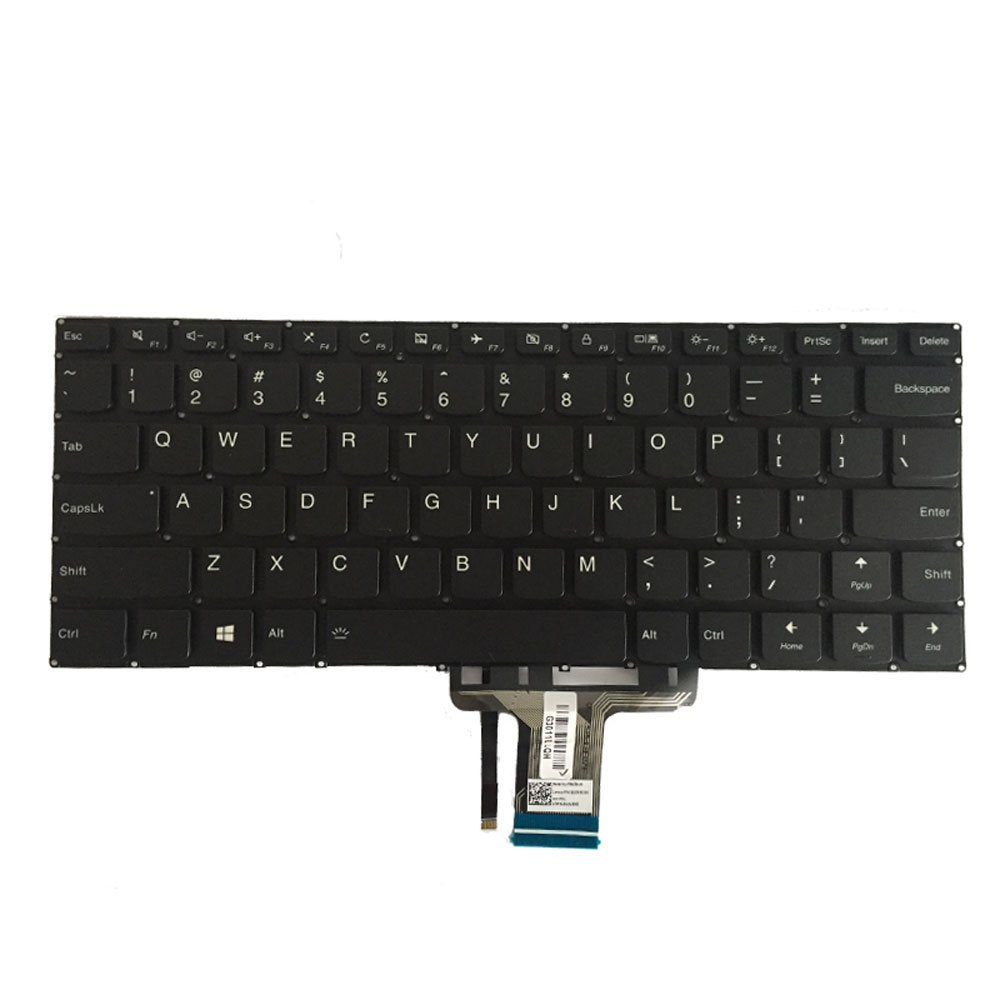 YUHUAI New Laptop Replacement Keyboard for Lenovo Flex 4-14, 1470, 1480 - US QWERTY Layout with Backlight - USB Connectivity - Mechanical Switches