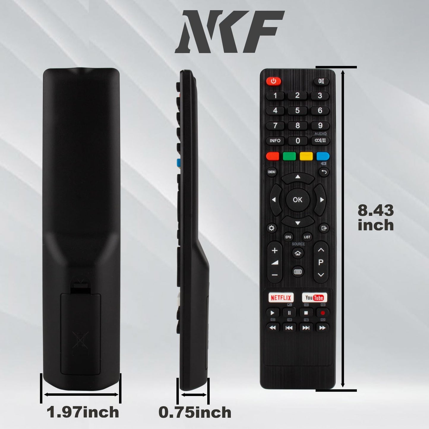 RM-C3227 Replacement RM-C3354 RM-C3348 RM-C3349 Remote Control for JVC TV 4K Ultra HD Smart TV ATV65UHDS-0319 LT-40N5105A LT-32N3105AC for Bauhn Smart