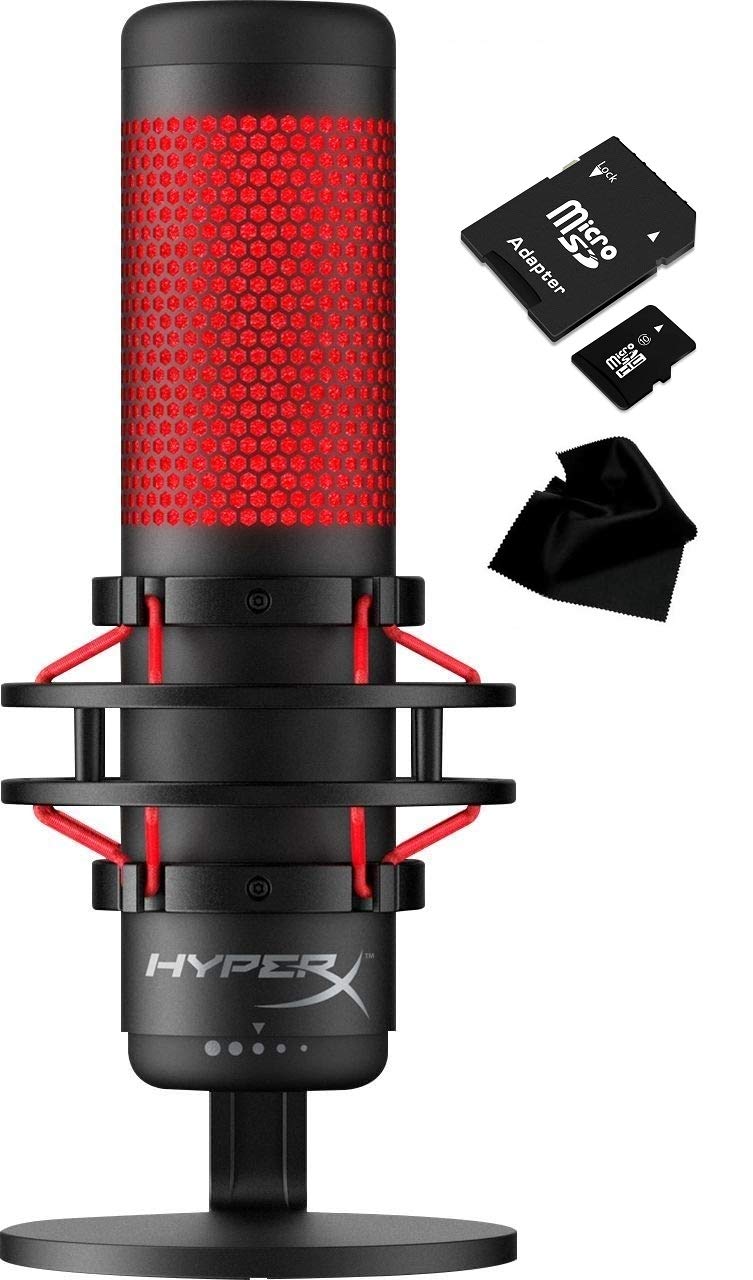Newest HyperX - QuadCast USB Multi-Pattern Electret Condenser Microphone | 2020 Edition | for PS4, PC and Mac | Pop Filter | Anti-Vibration Shock