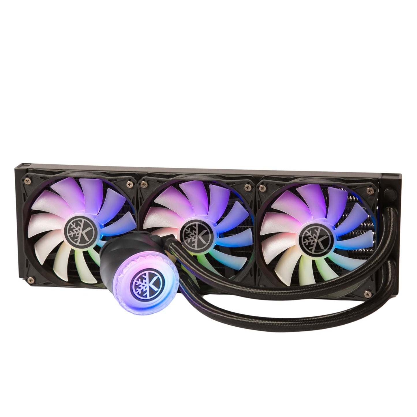 KINGCOOL Aqua Freeze AIO Cooler 360mm Radiator Liquid CPU Cooler RGB All-in-One Water Cooling System, 3x120mm ARGB Fans, AMD AM5/AM4 Intel