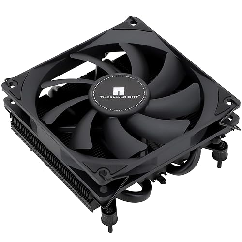 Thermalright AXP90 X36 Black Low Profile CPU Cooler, with 92mm TL-9015B Slim PWM Fan, ITX CPU Cooler, AGHP Technology, 36mm Height,for AMD AM4