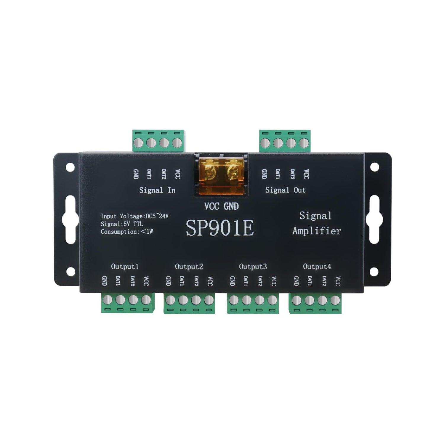 PAUTIX SP901E LED Pixel SPI Signal Amplifier Repeater for WS2811 WS2813 SK6812 WS2815 WS2801 SK9822 etc All The RGB Addressable LED Strip Lights