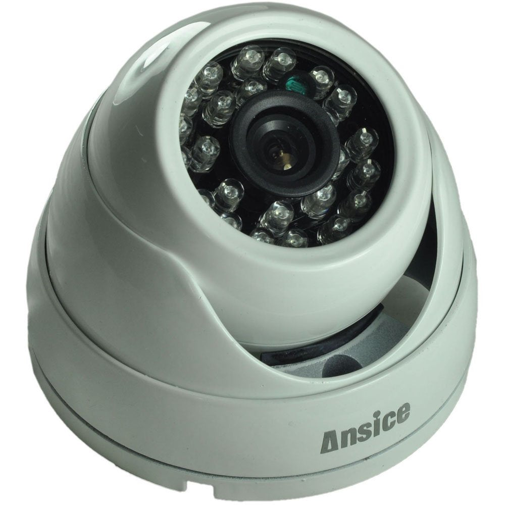 Ansice Wired Turret AHD CCTV Camera AHD 1080P 2.0MP 2MP White Metal Security Camera 2.8mm Lens CMOS Chips with IR-Cut Waterproof Infrared 24 pcs
