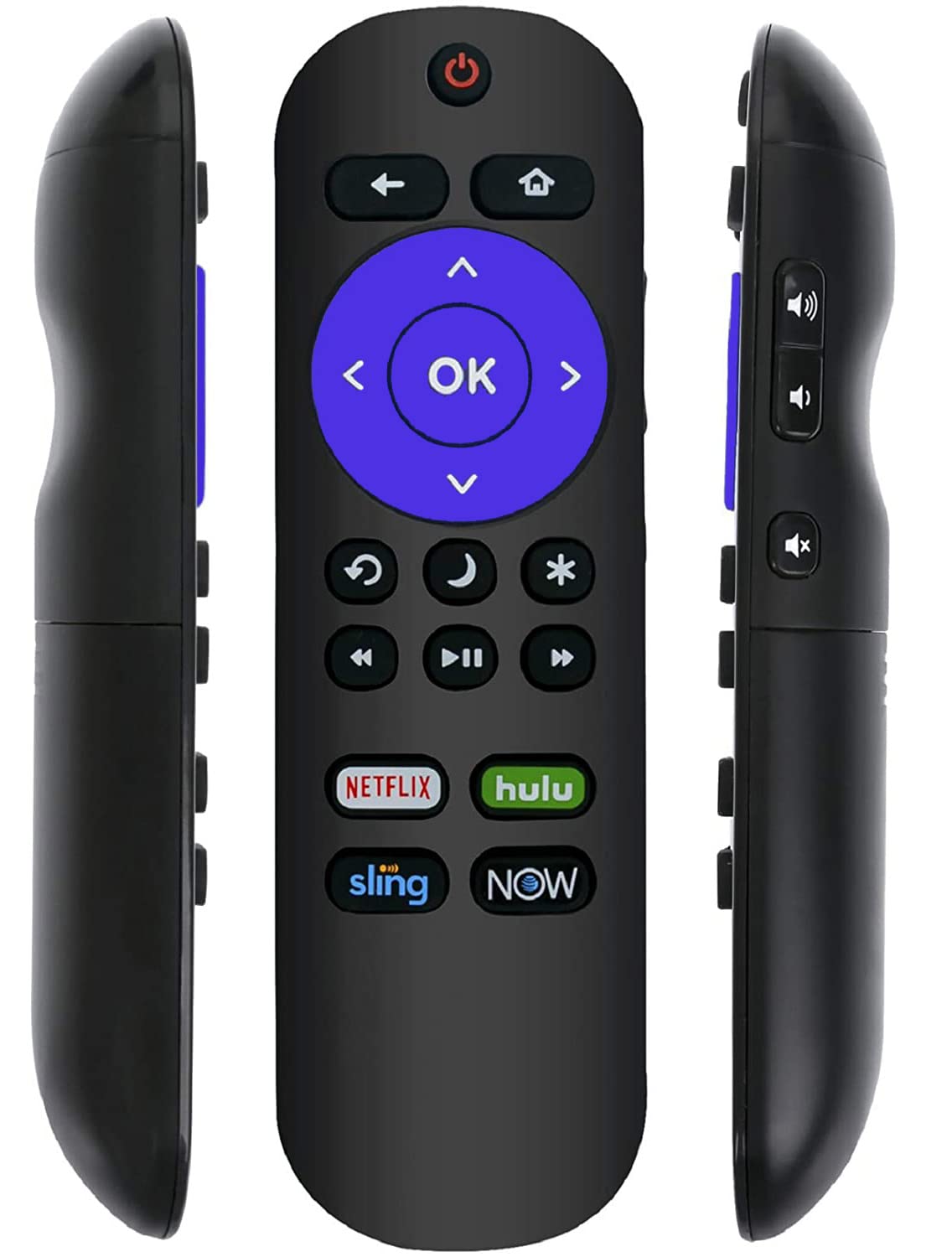 Universal Remote Control Compatible with All Hisense-Roku TV & Sharp-Roku TV Remote, No Setup Required
