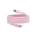 Belkin BoostCharge (2M/6.6ft) Braided USB-C to USB-C Cable for iPhone 17, iPhone 17 Pro, iPhone 17 Pro Max, Galaxy S25, S24, Note, Pixel 10 & 9, iPad