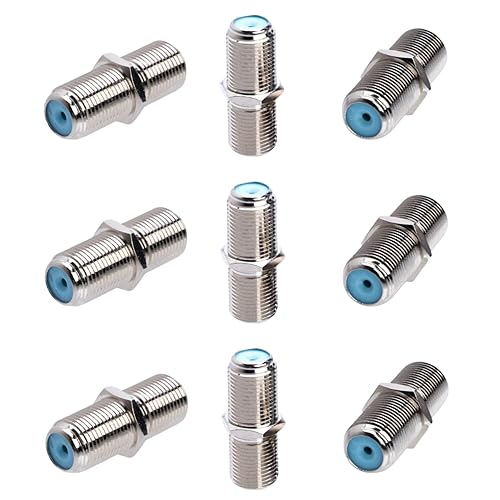 SATMAXIMUM F81 Barrel Female to Female Coupler Connector, 3GHz F-Type Coaxial Cable Extension Adapter for High-Speed Internet and Satellite (30 PCS)