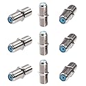 SATMAXIMUM F81 Barrel Female to Female Coupler Connector, 3GHz F-Type Coaxial Cable Extension Adapter for High-Speed Internet and Satellite (30 PCS)