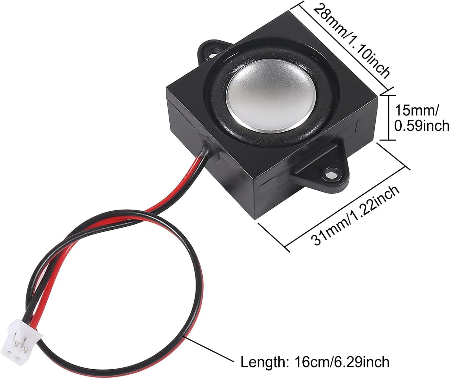 4PCS 3 Watt 4 Ohm Speaker Mini Speaker Micro 4ohm 3W Loundspeaker with JST-PH2.0 Interface for Arduino Small Electronic Projects Advertising Machine