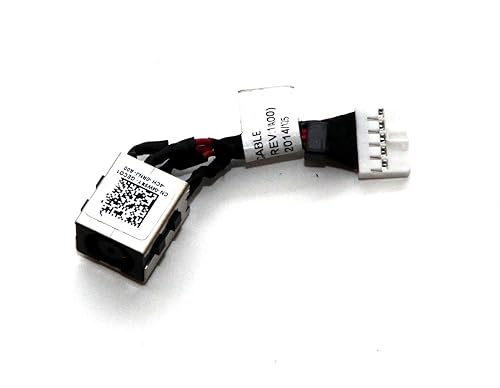 ndliulei New AC DC Jack Power Charging Port Connector Socket Cable Harness Replacement for Dell Latitude E7240 E7250 4W9NY DC30100NO00