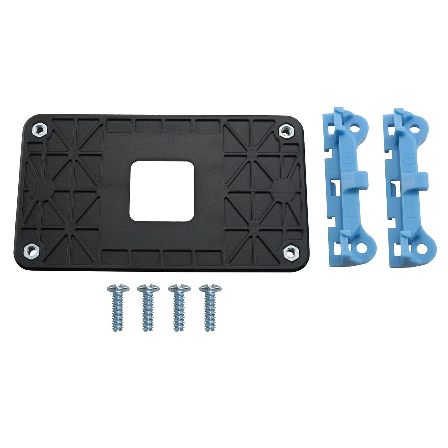 ZZLZX 2PCS CPU Fan Bracket Base, Radiator Bracket for AM2+/AM3+/FM1/FM2 Socket Bottom Frame CPU Fan Cooling Boundless Base (8 Screws 1 Screwdriver)