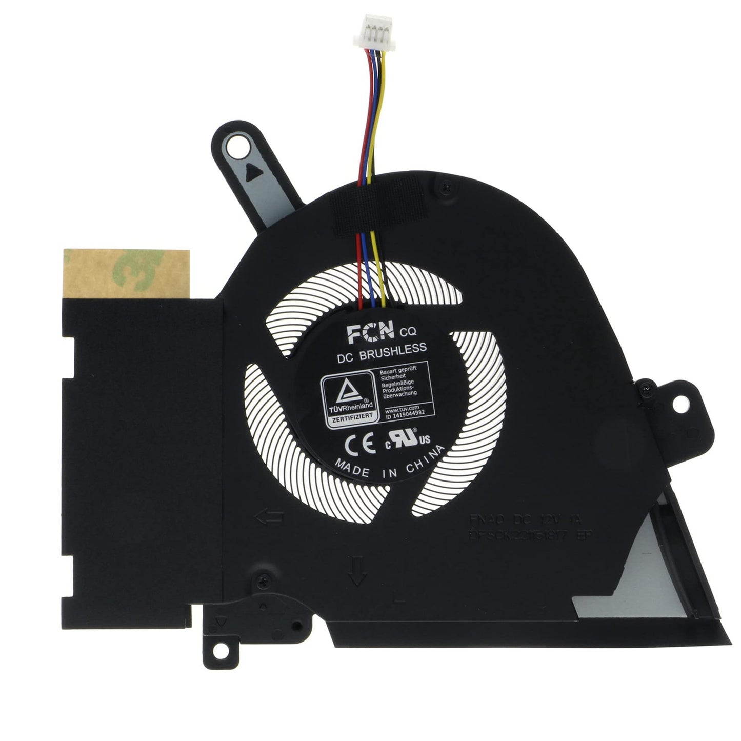 Replacement CPU+GPU Cooling Fan for ASUS TUF Dash F15 FX516 FX516P Air RTX3070 12V 1A FNAQ 13NR0760P01011 DFSCK221151817 FNAR 13NR0760P02011