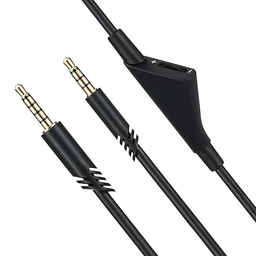 Astro A40 Replacement Headphone Cable with Volume Control 6.5 Ft/2.0 M Audio Cable Compatible with Astro A10, Astro A30, Astro A40, Astro A40TR…