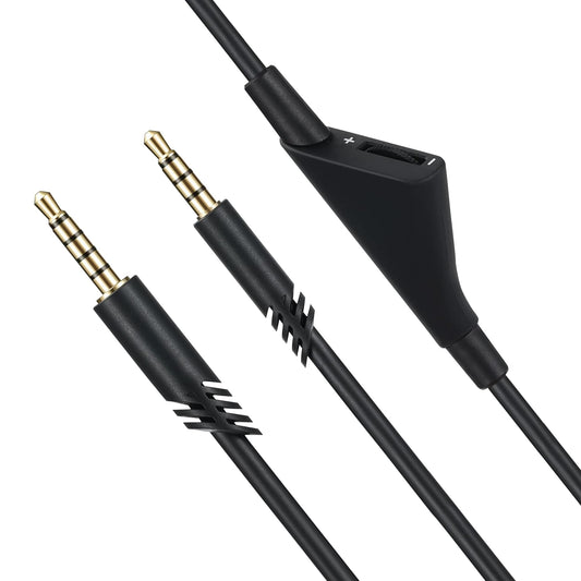Astro A40 Replacement Headphone Cable with Volume Control 6.5 Ft/2.0 M Audio Cable Compatible with Astro A10, Astro A30, Astro A40, Astro A40TR…