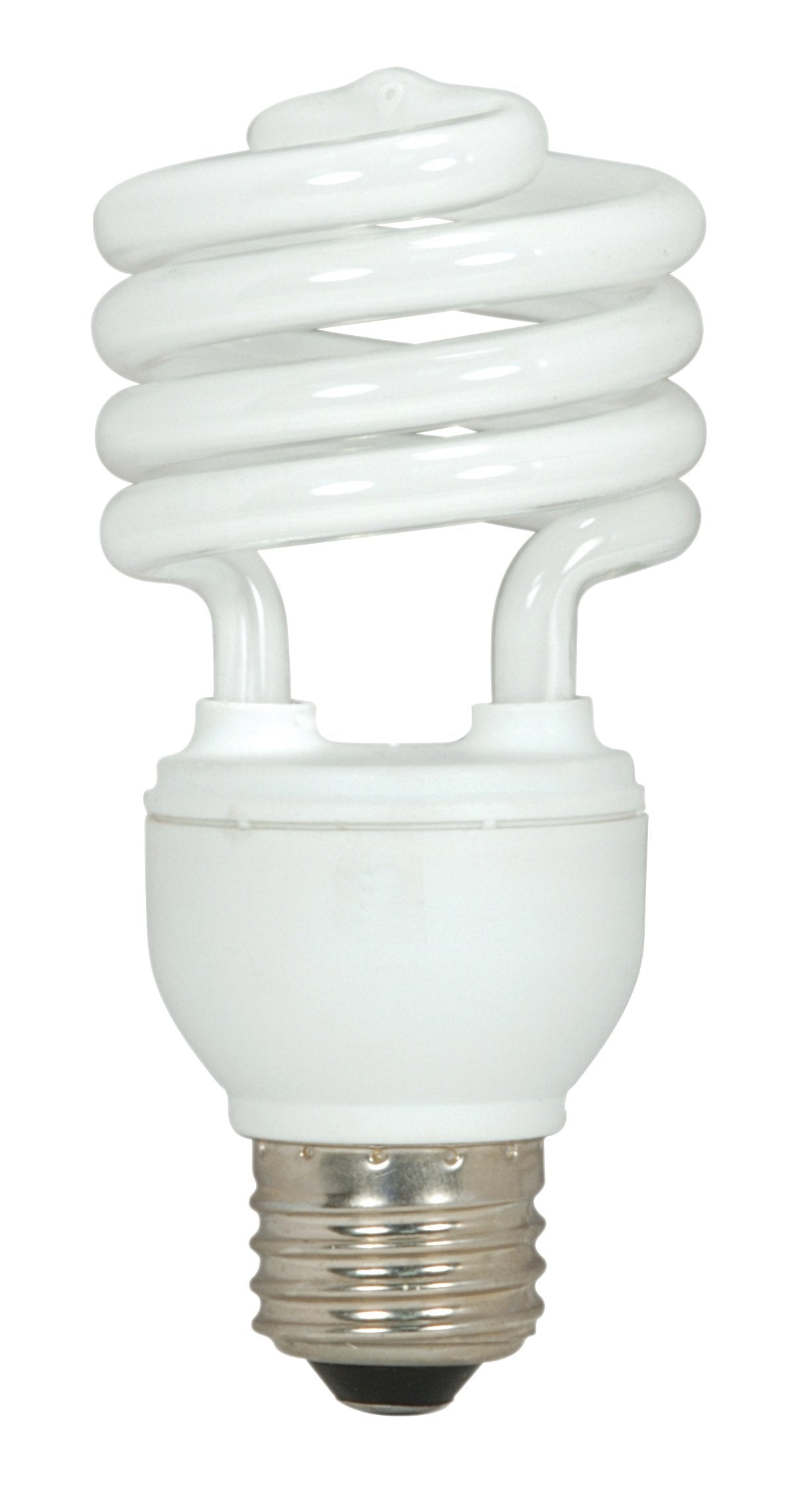 Satco S6271 18W T2 Ultra Mini Spiral Compact Fluorescent (CFL) Light Bulb, 18T2, White, 3 Count