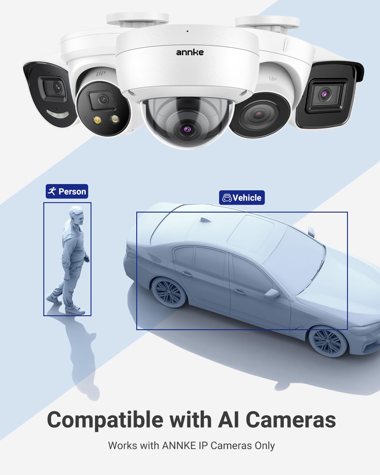 ANNKE 16 Channel NVR for Security Camera, 16CH 12MP (4096 X 3072) Network Video Recorder with 2TB Hard Drive Disk, Supports 12MP/8MP/6MP/5MP PoE IP