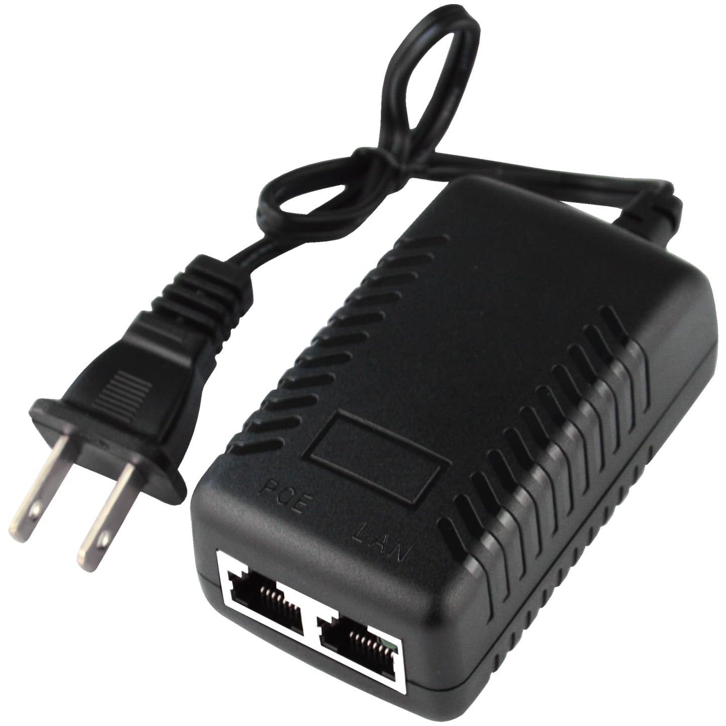 STEAMEMO 52V Gigabit PoE Injector Adapter, 15W 10/100/1000Mbps IEEE 802.3af Compliant, Plug & Play, Gigabit PoE Adapter for IP Cameras and VoIP Phones