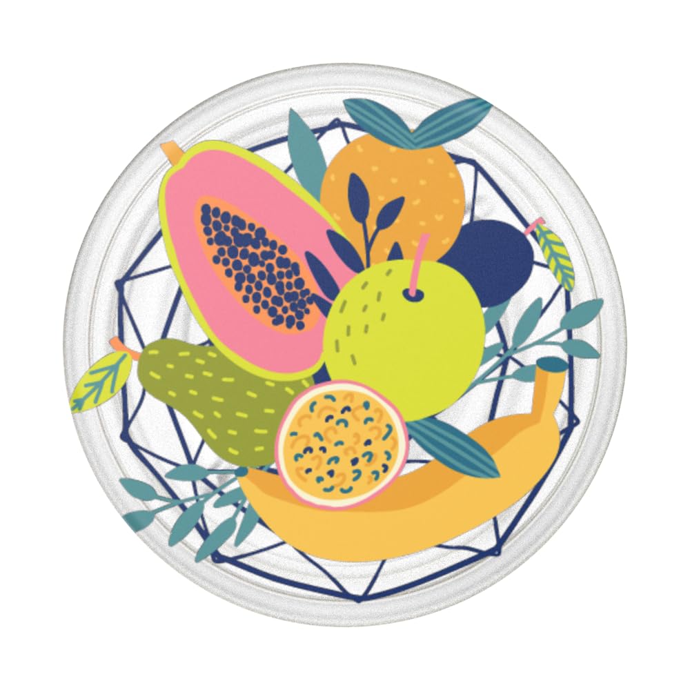 PopSockets Adhesive Phone Grip, Holder, Phone Stand, Fruit - Tropical Fruit Salad