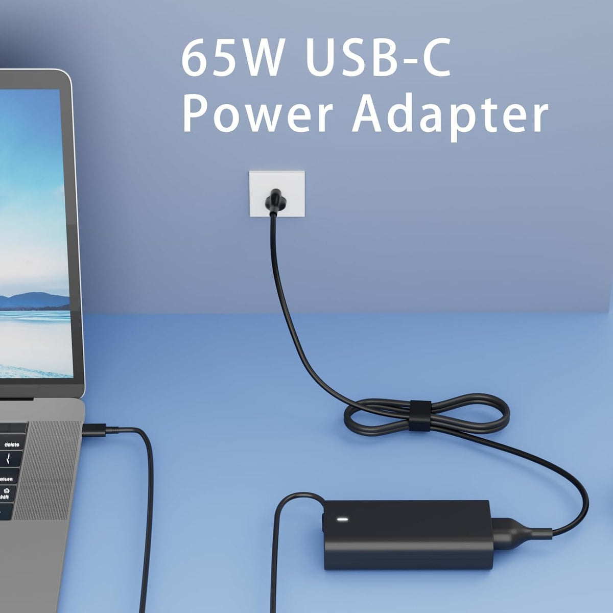 YOBVTBF 65W 60W USB C Laptop Charger Compatible with Dell Chromebook 3100 3300 3380 3400 3500 5190 5300 5400 7200 7300 XPS and Latitude 5000 HA65NM190